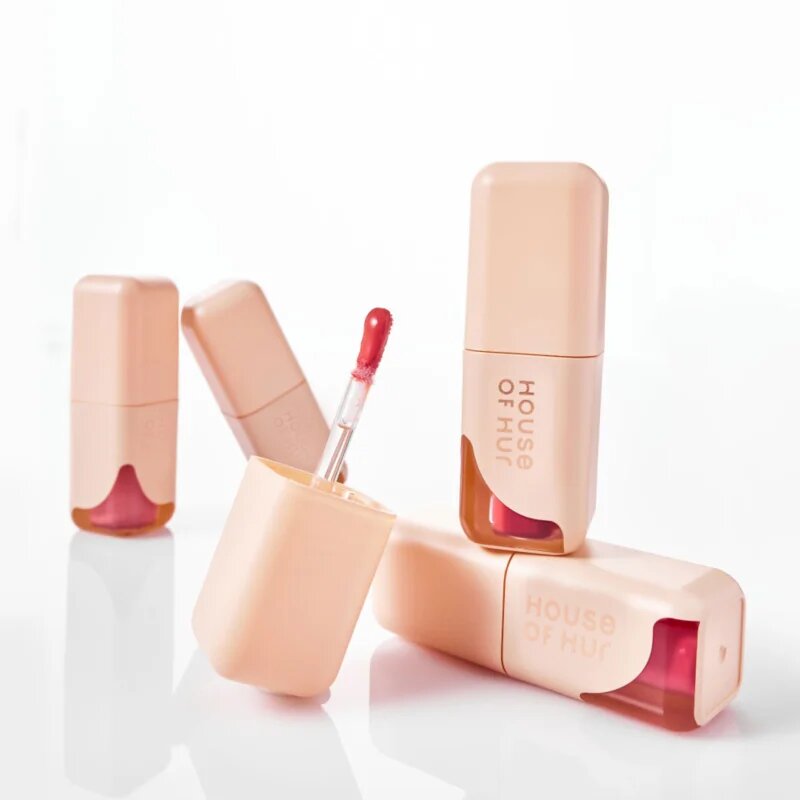 House of Hur Glowy Ampoule Tint dlouhotrvající lesk na rty s hydratačním účinkem odstín 03 Dawn Pink 4.5 g