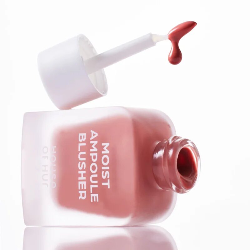 House of Hur Moist Ampoule Blusher tekutá tvářenka mini odstín 03 Rose Brown 10 ml