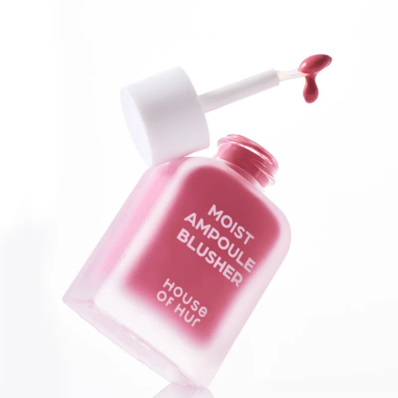 House of Hur Moist Ampoule Blusher tekutá tvářenka mini odstín 07 Pink Rosie 10 ml