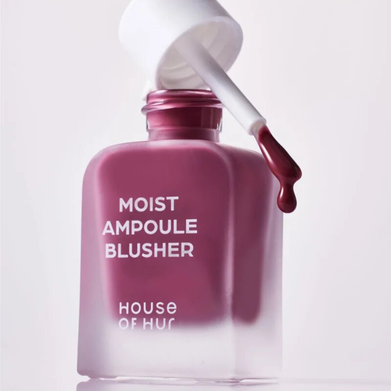 House of Hur Moist Ampoule Blusher tekutá tvářenka mini odstín 08 Berry Purple 10 ml