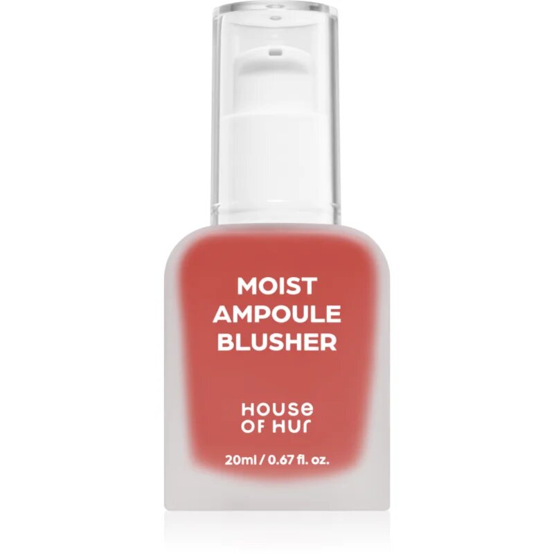 House of Hur Moist Ampoule Blusher tekutá tvářenka odstín 05 Peach Coral 20 ml