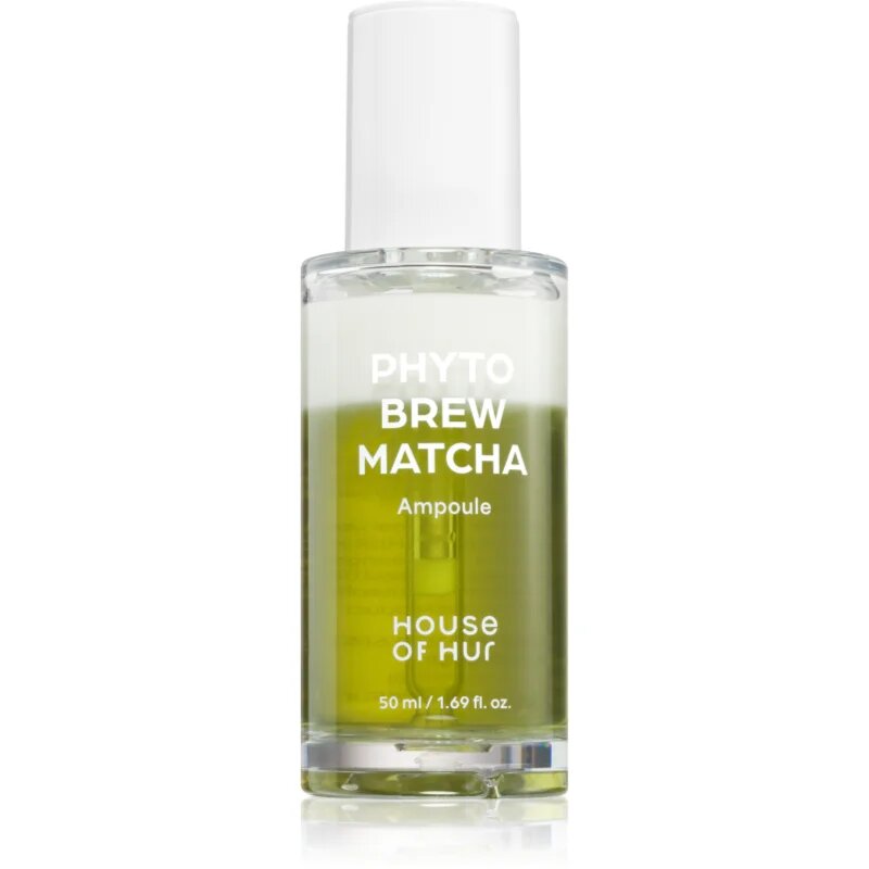 House of Hur Phyto Brew Matcha Ampoule hydratační a zklidňující sérum pro rozjasnění pleti 50 ml