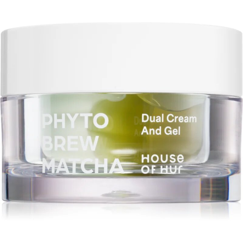 House of Hur Phyto Brew Matcha Dual Cream And Gel hydratační a rozjasňující pleťový krém duální 50 ml