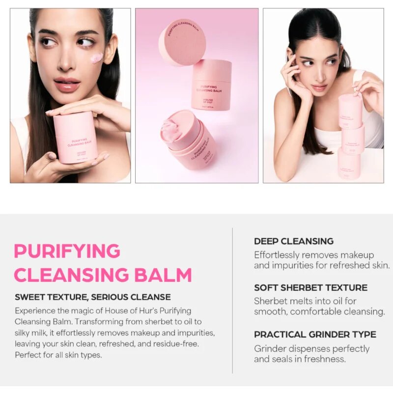 House of Hur Purifying Cleansing Balm vyživující čisticí balzám na regulaci kožního mazu 50 ml