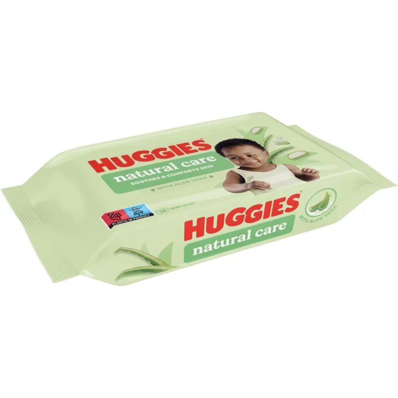Huggies Natural Care čisticí ubrousky s aloe vera 56 ks
