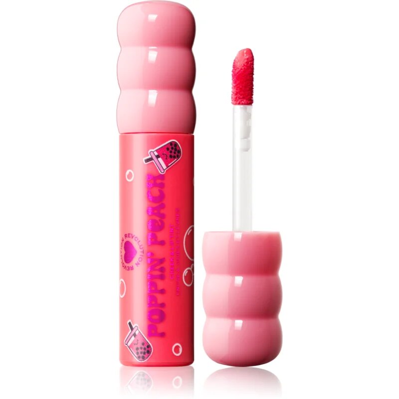 I Heart Revolution Bubble Tea Milky Blush & Lip multifunkční líčidlo na rty a tváře odstín Poppin' Peach 1.8 ml