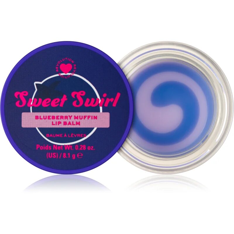 I Heart Revolution Sweet Swirl Lip Mask hydratační balzám na rty odstín Blueberry Muffin 8.1 g