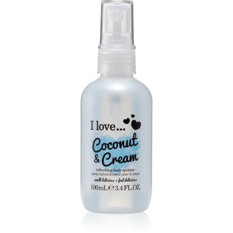 I Love Coconut & Cream osvěžující tělový sprej pro ženy 100 ml