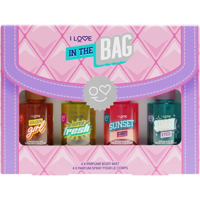I Love In The Bag dárková sada tělový sprej