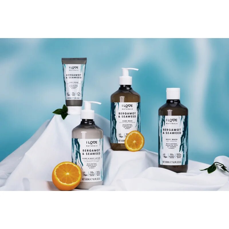 I Love Naturals Bergamot & Seaweed parfémovaný sprchový gel 500 ml