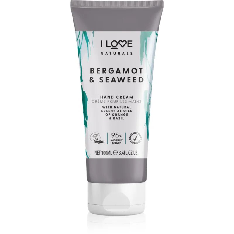 I Love Naturals Bergamot & Seaweed přírodní krém na ruce 100 ml