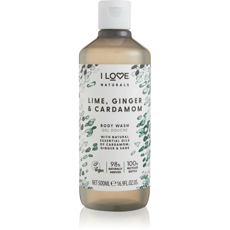 I Love Naturals Lime Ginger & Cardamom sprchový gel 500 ml