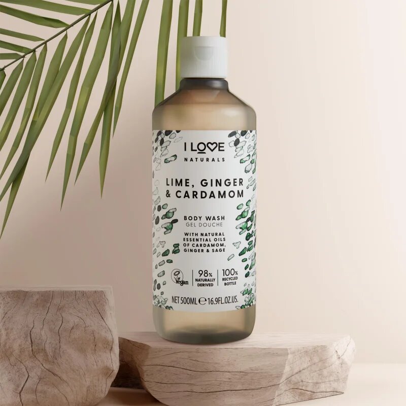I Love Naturals Lime Ginger & Cardamom sprchový gel 500 ml