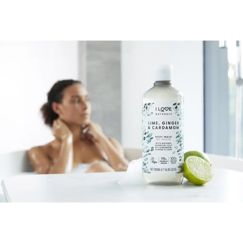 I Love Naturals Lime Ginger & Cardamom sprchový gel 500 ml