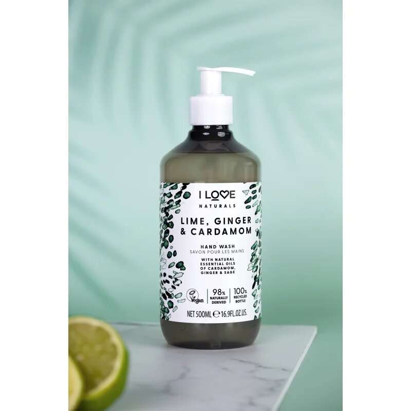 I Love Naturals Lime Ginger & Cardamom tekuté mýdlo na ruce 500 ml