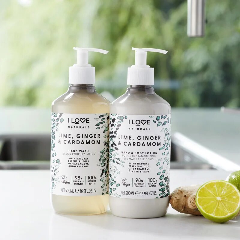 I Love Naturals Lime Ginger & Cardamom tekuté mýdlo na ruce 500 ml