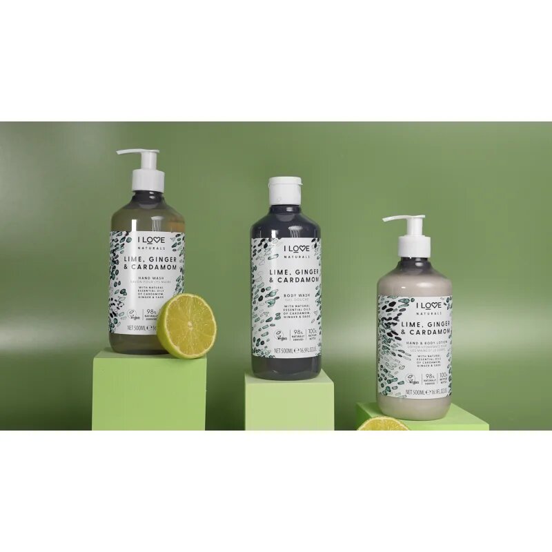 I Love Naturals Lime Ginger & Cardamom tekuté mýdlo na ruce 500 ml