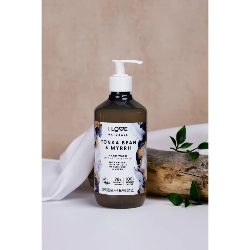 I Love Naturals Tonka Bean & Myrrh tekuté mýdlo na ruce 500 ml