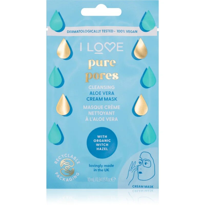 I Love Pure Pores hydratační krémová maska 10 ml