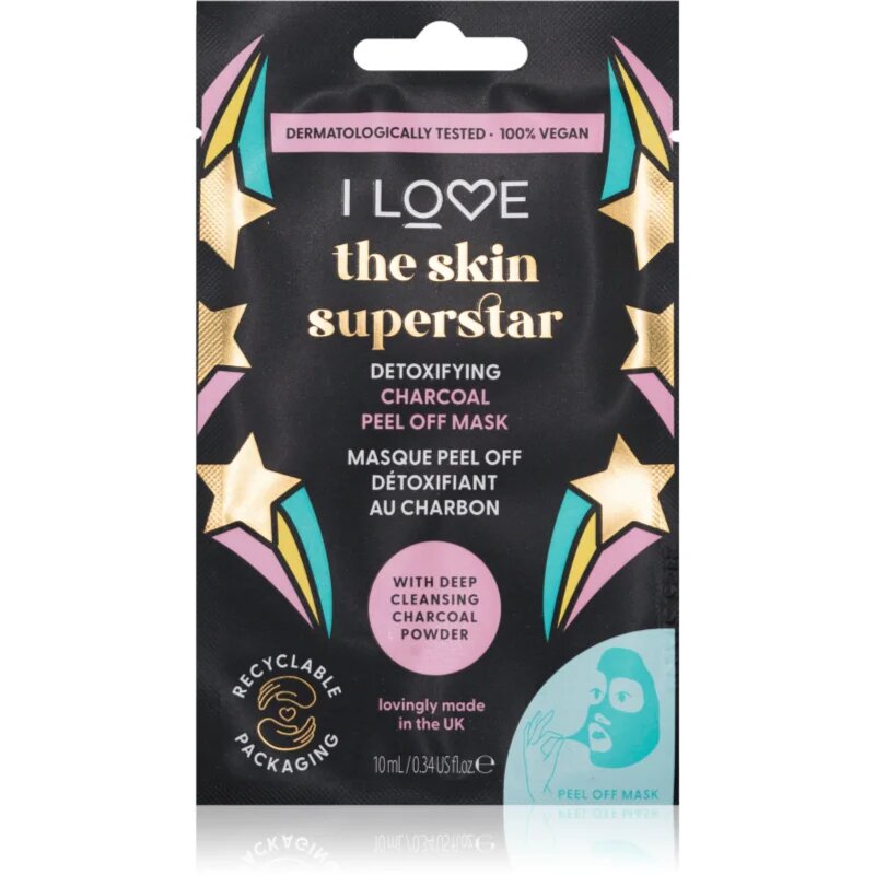 I Love Skin Superstar čisticí a detoxikační maska s aktivním uhlím 10 ml