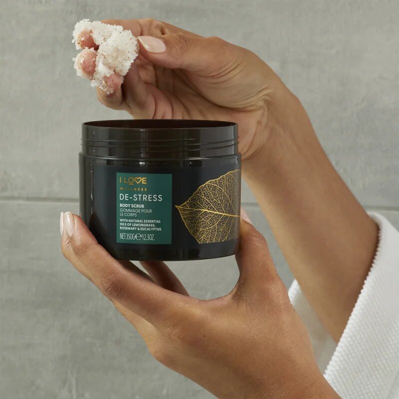 I Love Wellness De-Stress tělový peeling se solí 350 g