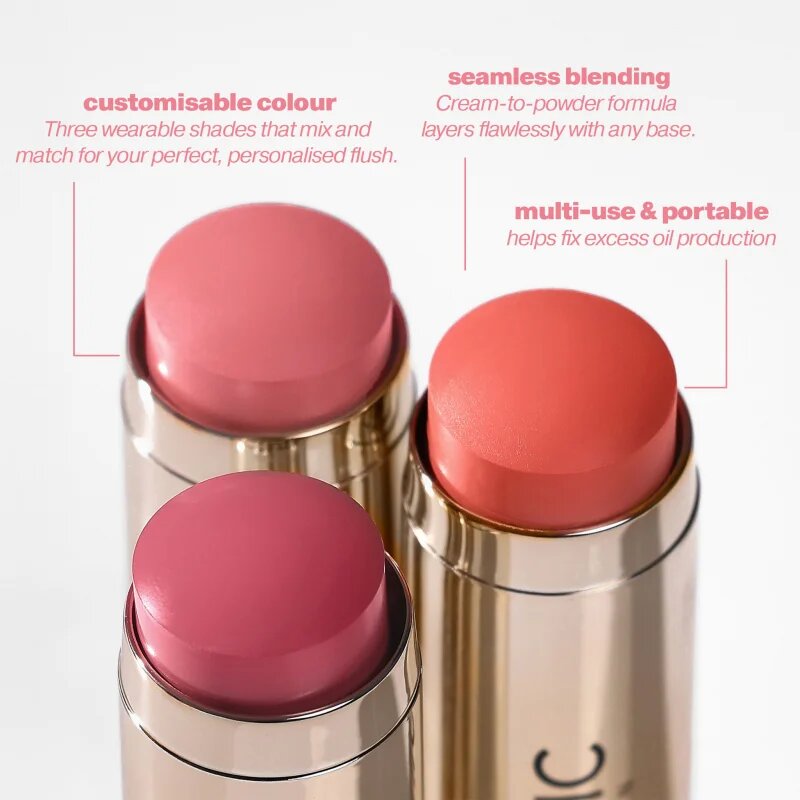 ICONIC London Blurring Blush Stick matná krémová tvářenka odstín Daiquiri 6 ks