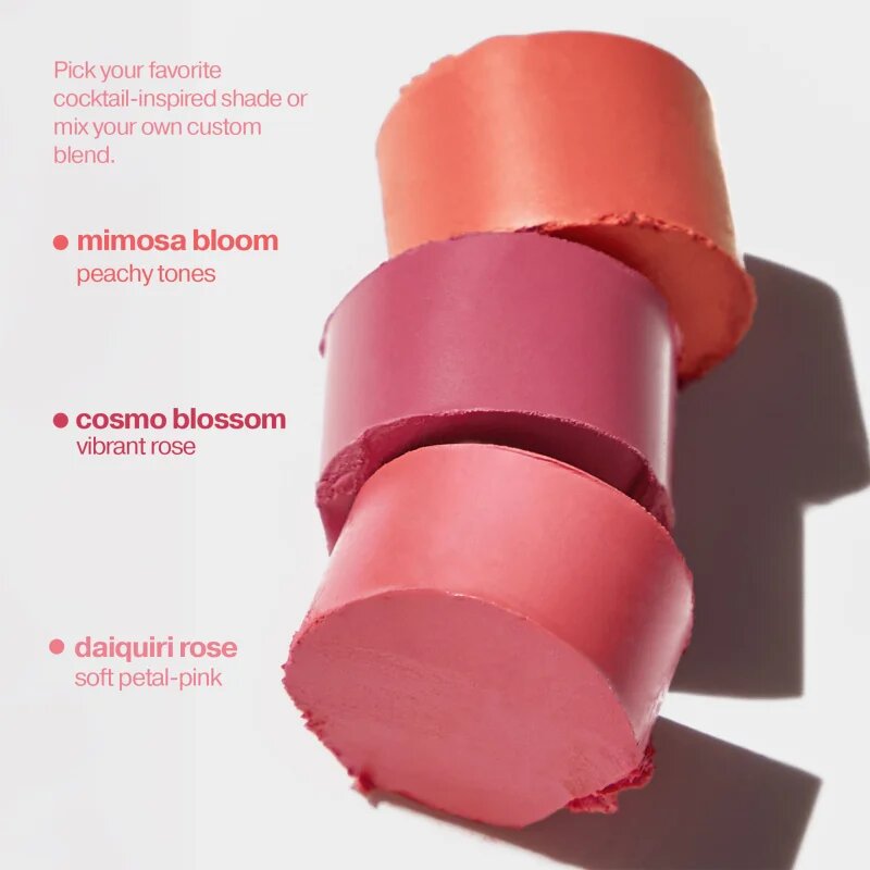 ICONIC London Blurring Blush Stick matná krémová tvářenka odstín Daiquiri 6 ks