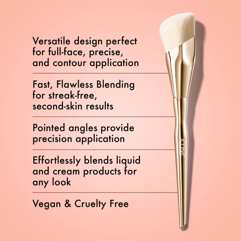 ICONIC London Complexion Brush štětec na krémový a tekutý make-up 1 ks