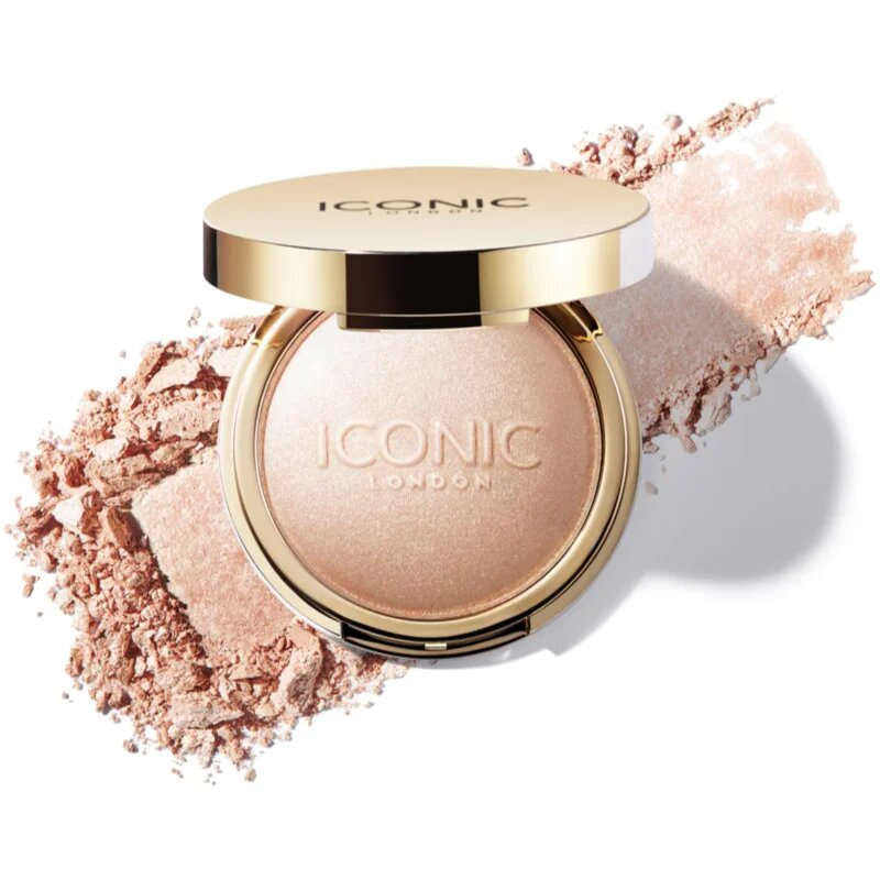 ICONIC London Lit & Luminous kompaktní pudrový rozjasňovač odstín Universal 16 g