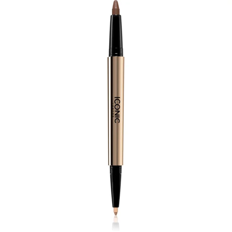 ICONIC London Smokey Eye Duo Kajal oboustranná tužka na oči odstín Natural Neutral 0.85 g