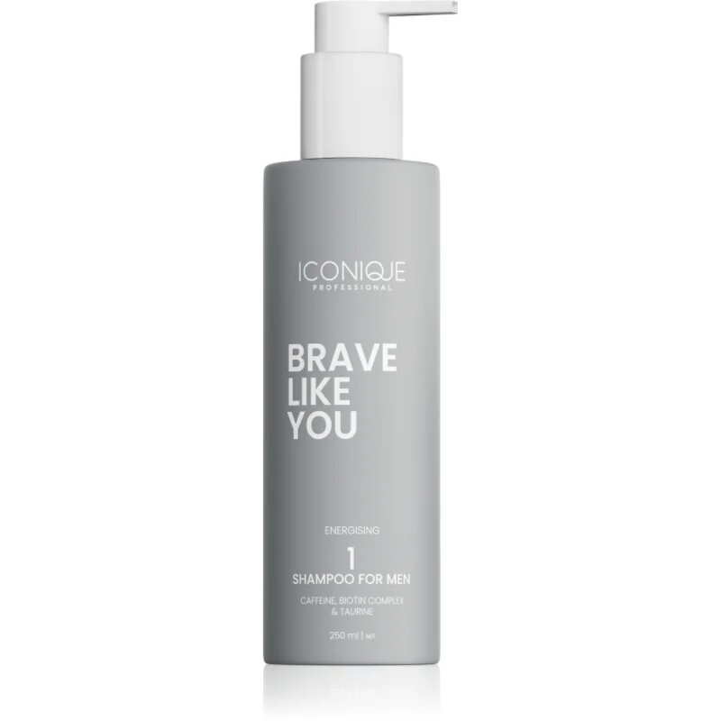 ICONIQUE Professional BRAVE LIKE YOU Energising Shampoo energizující šampon pro muže 250 ml