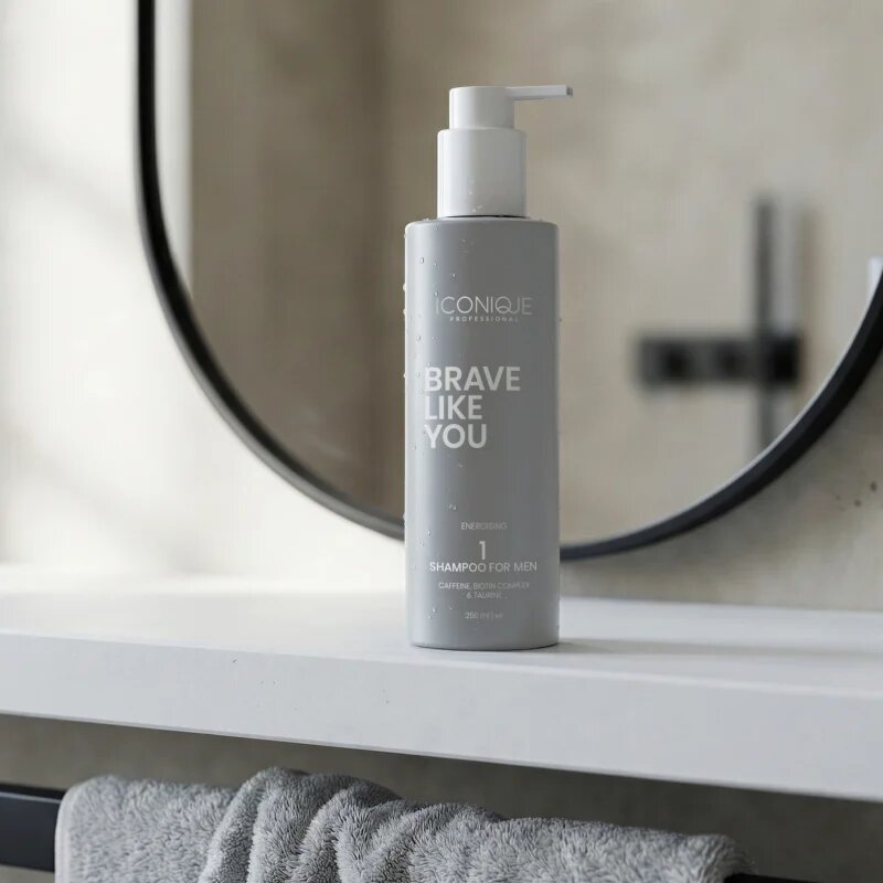ICONIQUE Professional BRAVE LIKE YOU Energising Shampoo energizující šampon pro muže 250 ml
