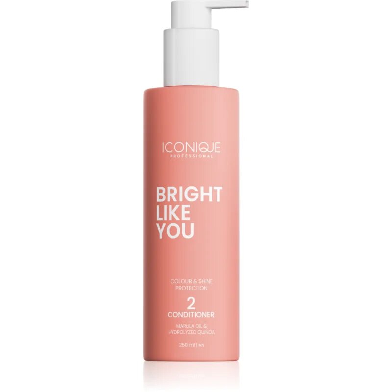 ICONIQUE Professional BRIGHT LIKE YOU Colour & Shine Protection Conditioner obnovující kondicionér pro barvené vlasy 250 ml