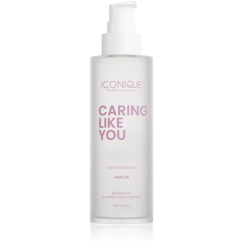 ICONIQUE Professional CARING LIKE YOU Deep Hydration hydratační olej pro suché a poškozené vlasy 100 ml
