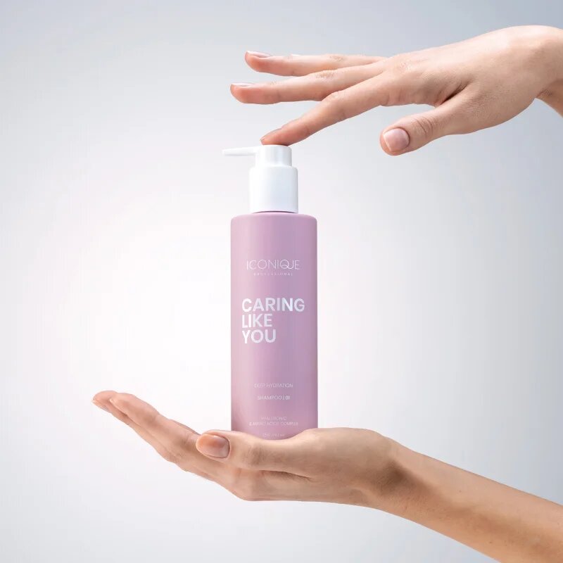 ICONIQUE Professional CARING LIKE YOU Deep Hydration hydratační šampon pro suché a poškozené vlasy 250 ml