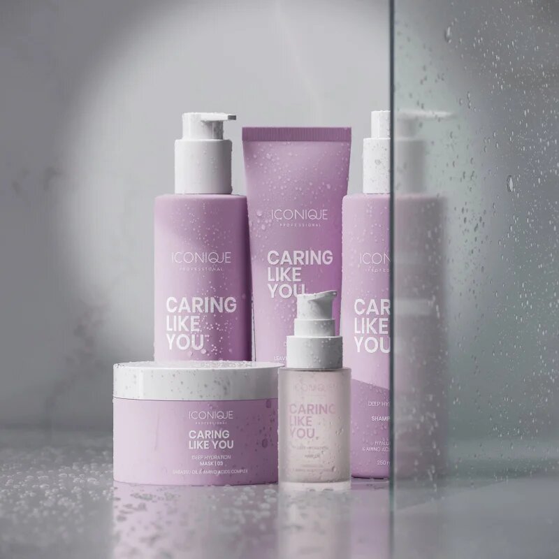 ICONIQUE Professional CARING LIKE YOU Deep Hydration hydratační šampon pro suché a poškozené vlasy 250 ml