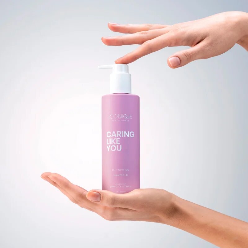 ICONIQUE Professional CARING LIKE YOU Set Shampoo 250 ml Conditioner 250 ml BrushArt Brush dárková sada na vlasy a vlasovou pokožku
