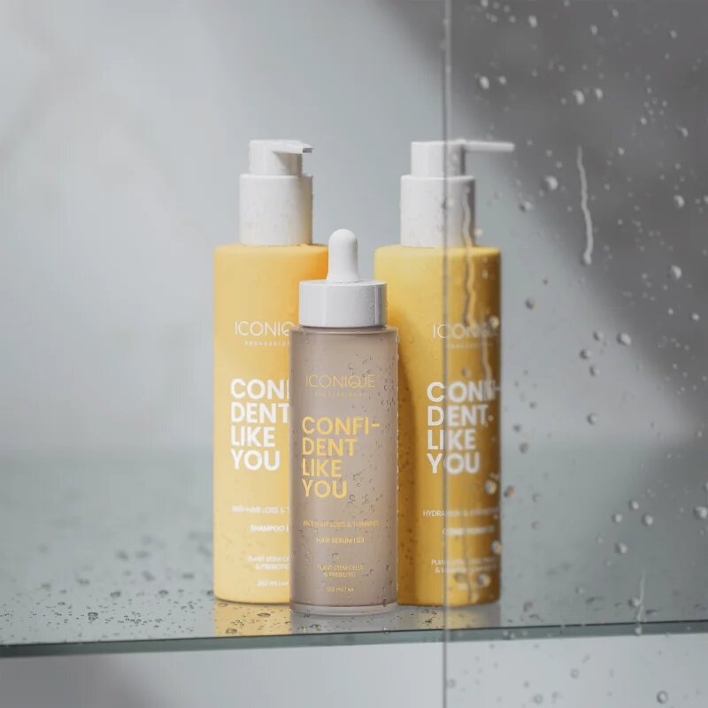 ICONIQUE Professional CONFIDENT LIKE YOU Anti-Hair Loss & Thinning šampon proti vypadávání vlasů 250 ml