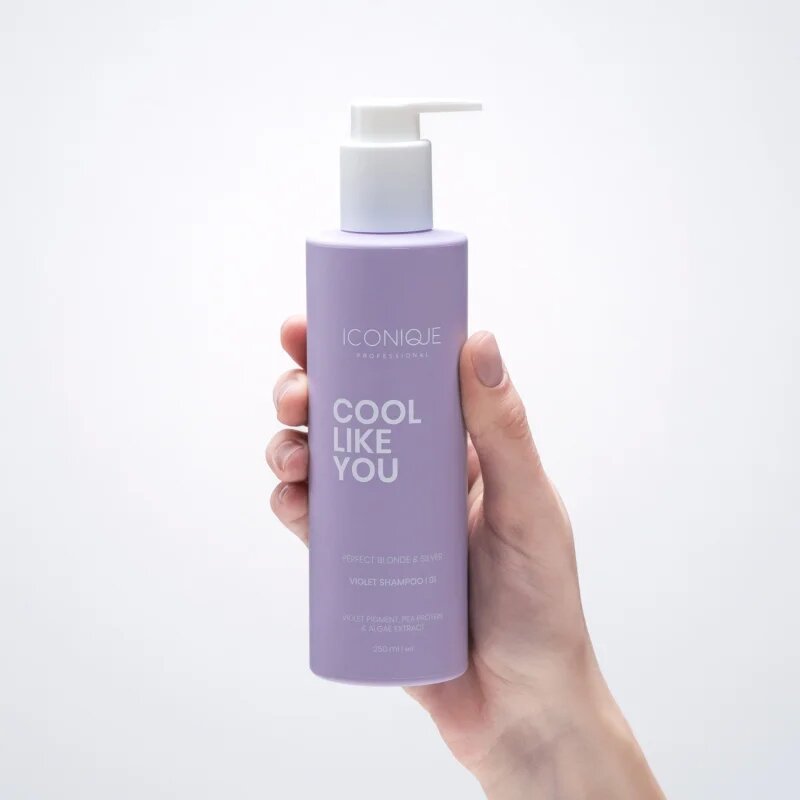 ICONIQUE Professional COOL LIKE YOU Perfect Blonde & Silver Violet šampon neutralizující žluté tóny 250 ml