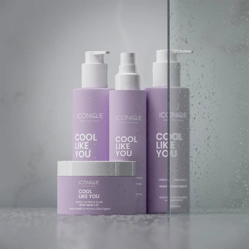 ICONIQUE Professional COOL LIKE YOU Perfect Blonde & Silver Violet šampon neutralizující žluté tóny 70 ml