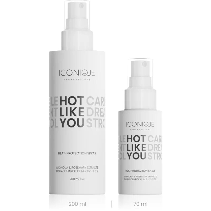 ICONIQUE Professional HOT LIKE YOU Heat-protection ochranný sprej na tepelnou úpravu vlasů 200 ml