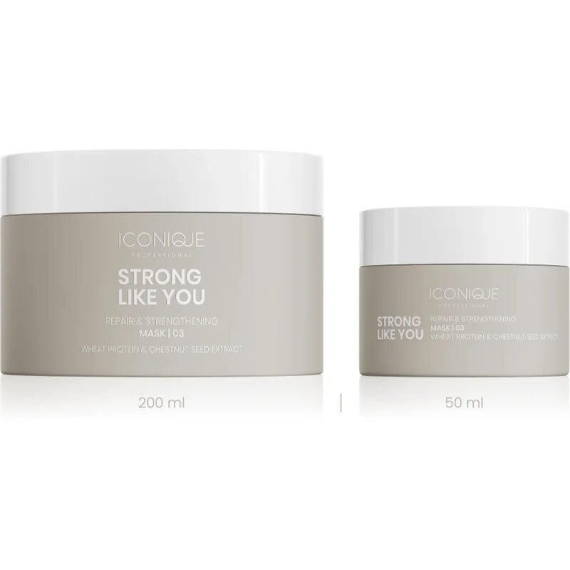 ICONIQUE Professional STRONG LIKE YOU Repair & Strengthening regenerační maska pro poškozené vlasy 50 ml
