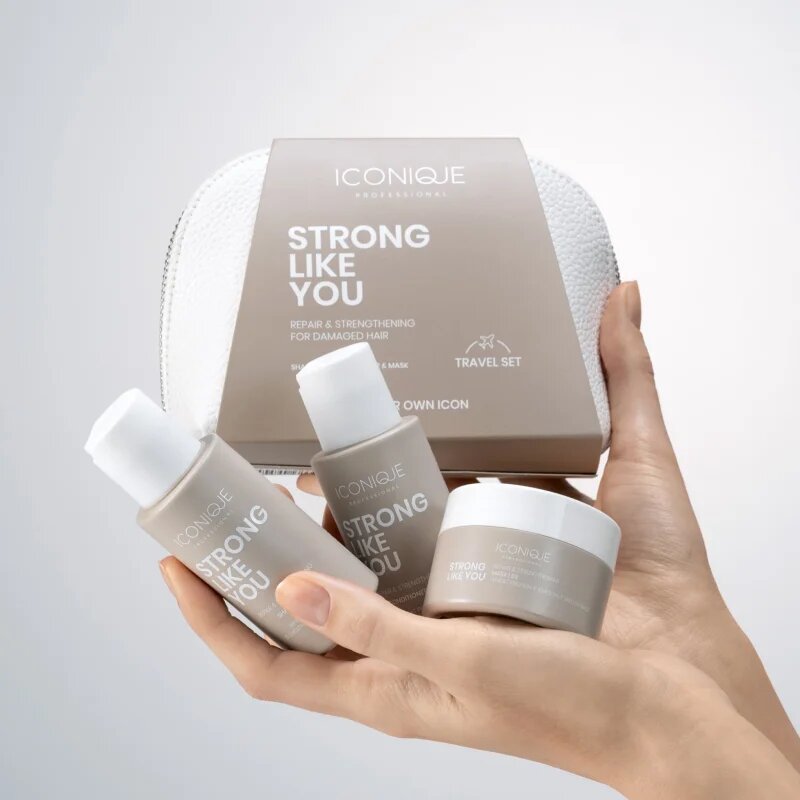 ICONIQUE Professional STRONG LIKE YOU Repair & Strengthening Set cestovní sada pro poškozené vlasy