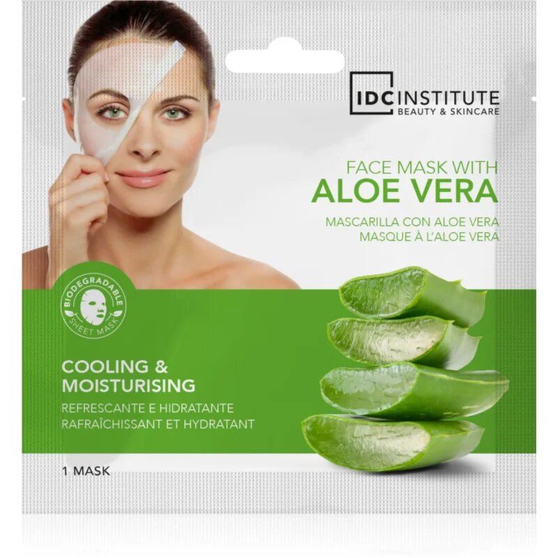 IDC INSTITUTE Aloe Vera osvěžující maska na obličej 22 g