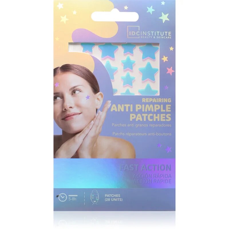 IDC INSTITUTE Anti Pimple Patches čisticí pleťové náplasti na aknózní pleť 28 ks