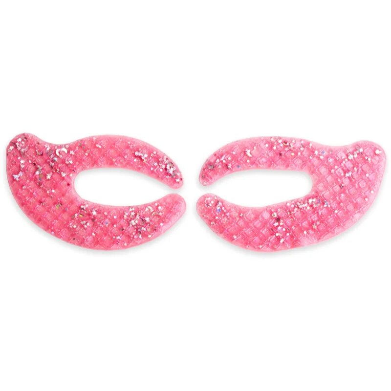 IDC INSTITUTE C Shaped Glitter Eye Pink maska na oční okolí 1 ks