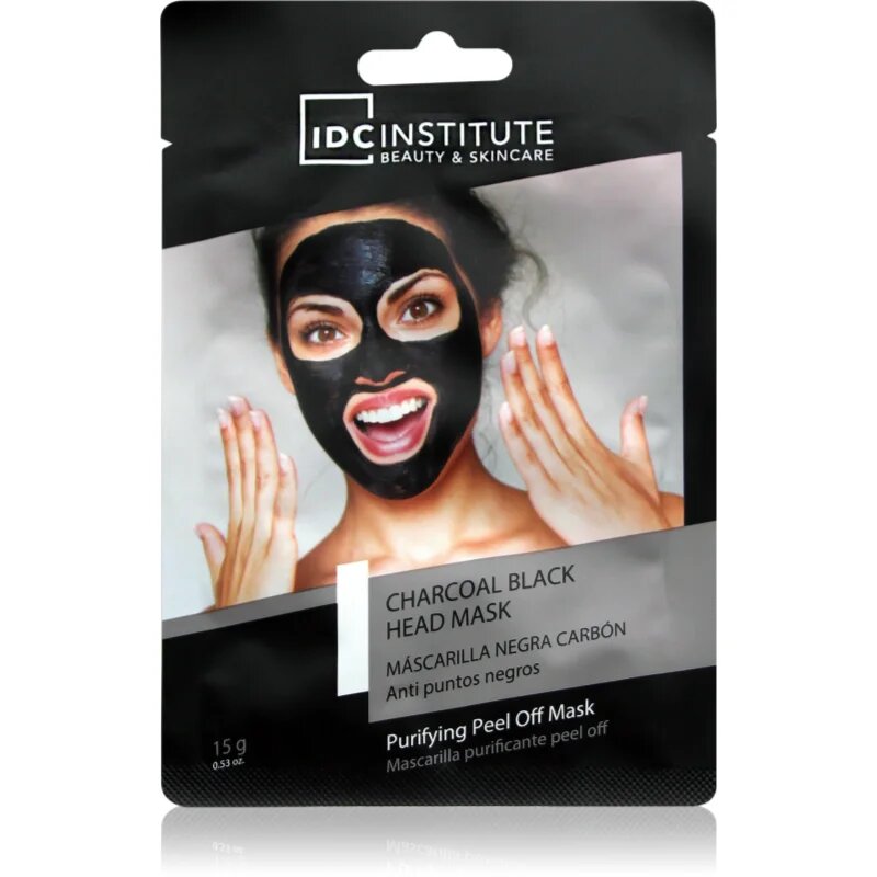 IDC INSTITUTE Charcoal Blackhead Mask slupovací maska proti černým tečkám s aktivním uhlím 15 g