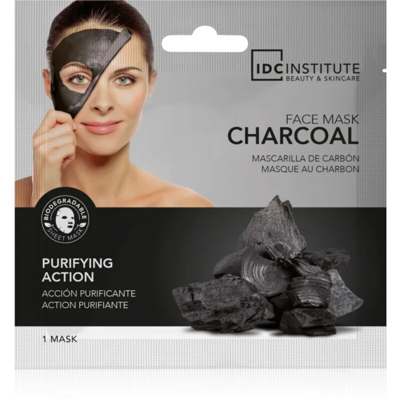 IDC INSTITUTE Charcoal čisticí maska na obličej 22 g