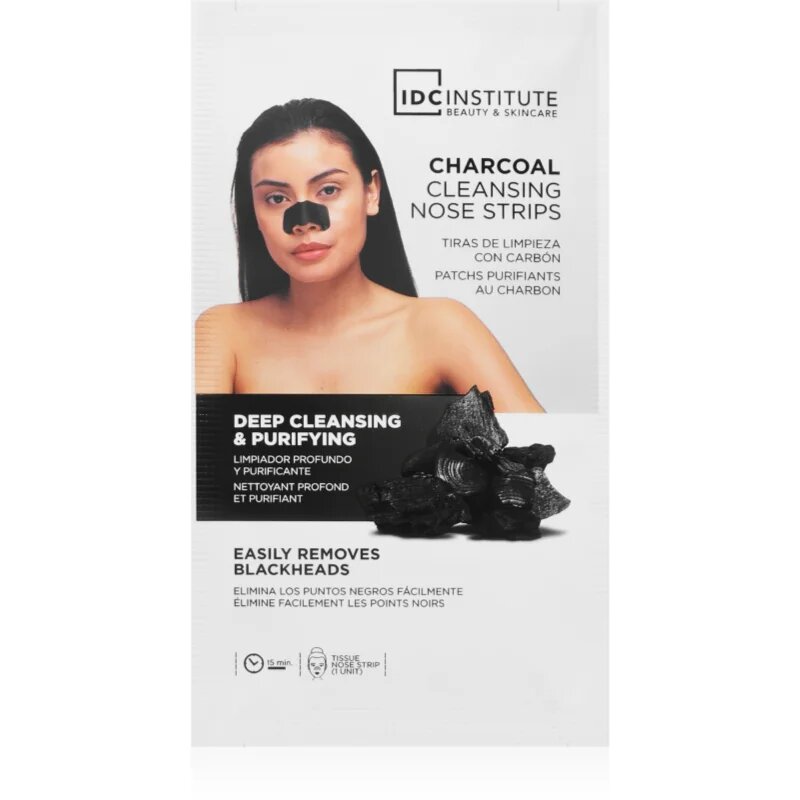 IDC INSTITUTE Charcoal maska na nos 5 ks