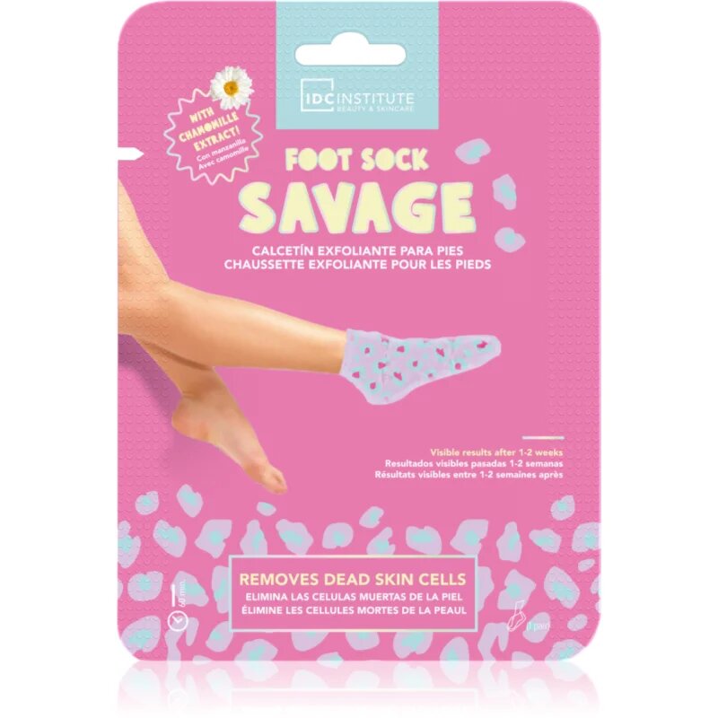 IDC INSTITUTE Foot Sock Savage exfoliační maska na nohy 1 ks